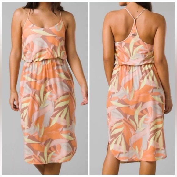 🆕 PrAna Ayla Dress in Solstice Tropics Women's Size Small BNWT - Picture 1 of 15